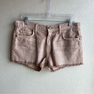 Current/Elliott Blush Denim Shorts